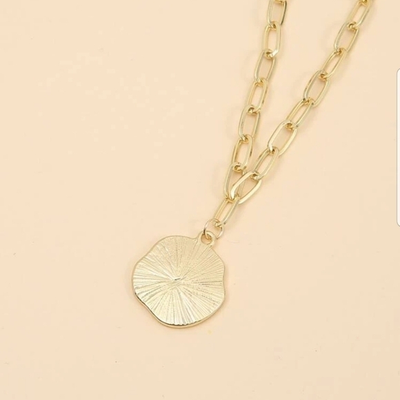 𝅺new Eye 🧿 pendant with gold colored necklace Worn for Good Luck 🍀 - Picture 3 of 4